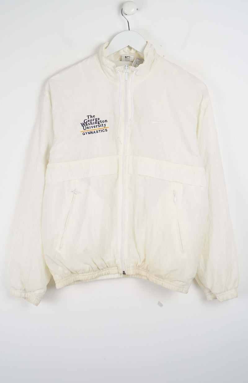 White jacket with text on a white background