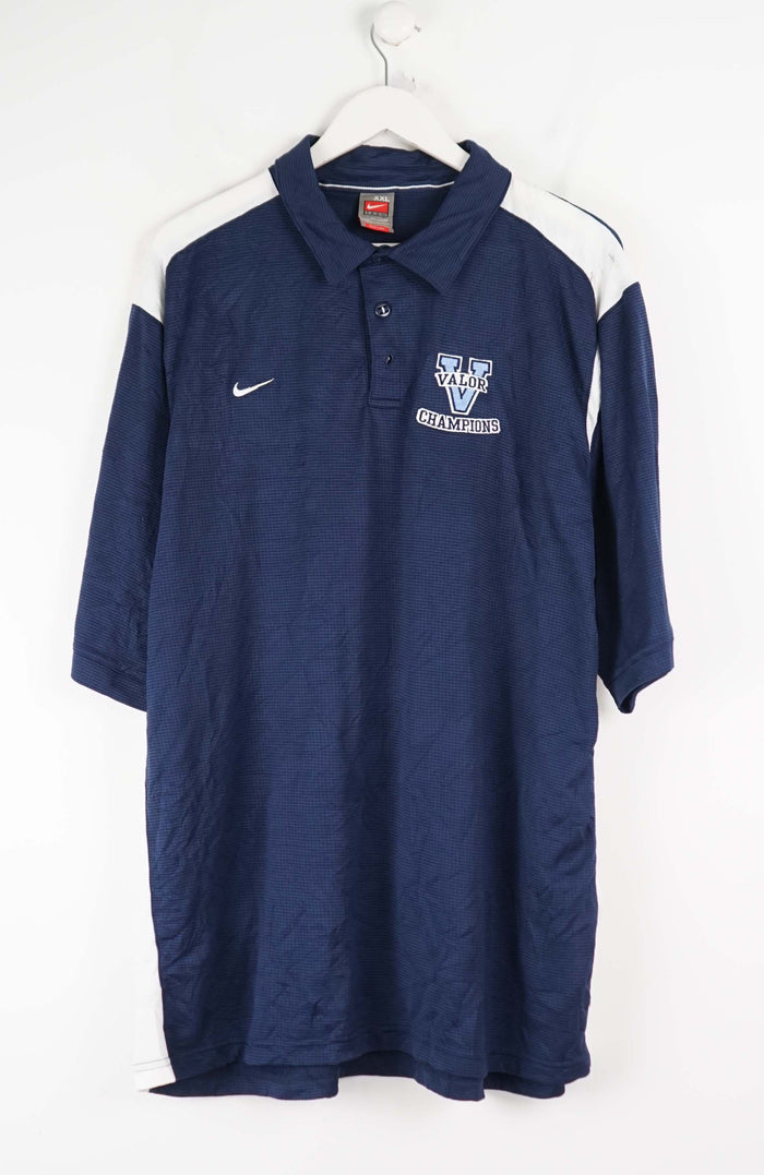 VINTAGE NIKE VALOR CHAMPIONS JERSEY POLO SHIRT (XL)