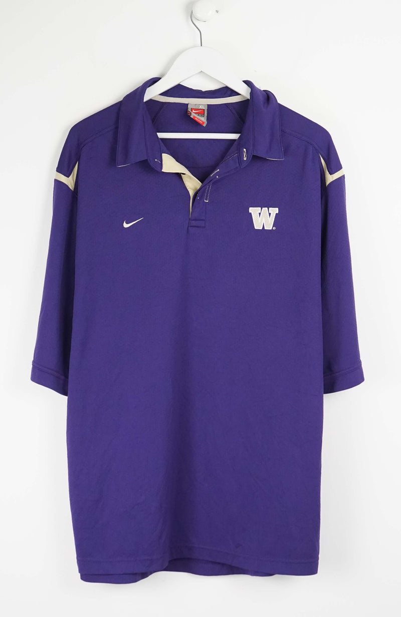 VINTAGE NIKE WASHINGTON HUSKIES POLO JERSEY (XL)