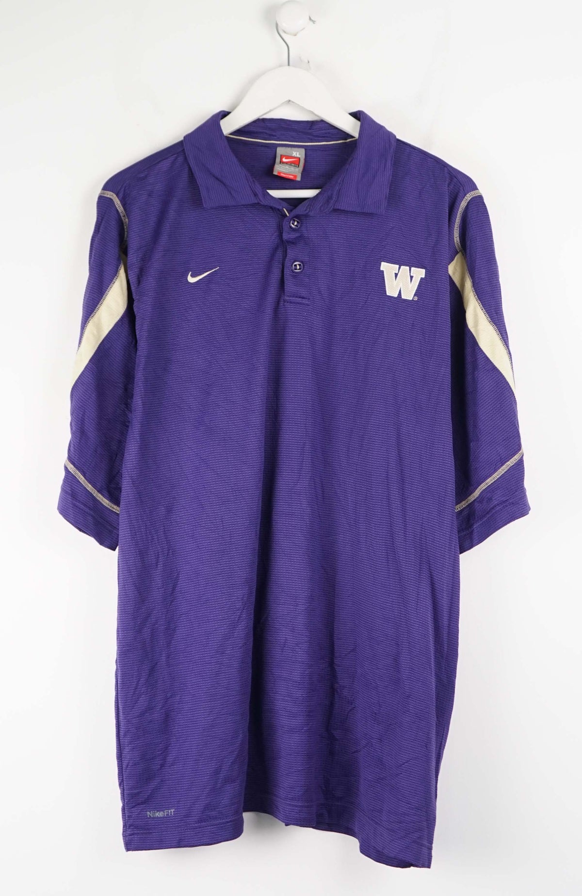 VINTAGE NIKE WASHINGTON UNIVERSITY JERSEY POLOSHIRT (XL)