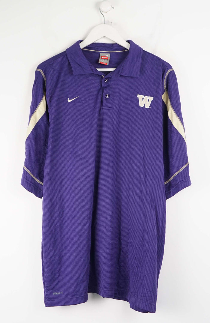 VINTAGE NIKE WASHINGTON UNIVERSITY JERSEY POLOSHIRT (XL)