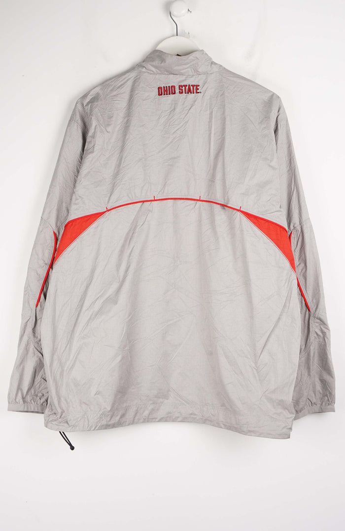 VINTAGE NIKE OHIO STATE 1/4 ZIP WINDBREAKER (L)