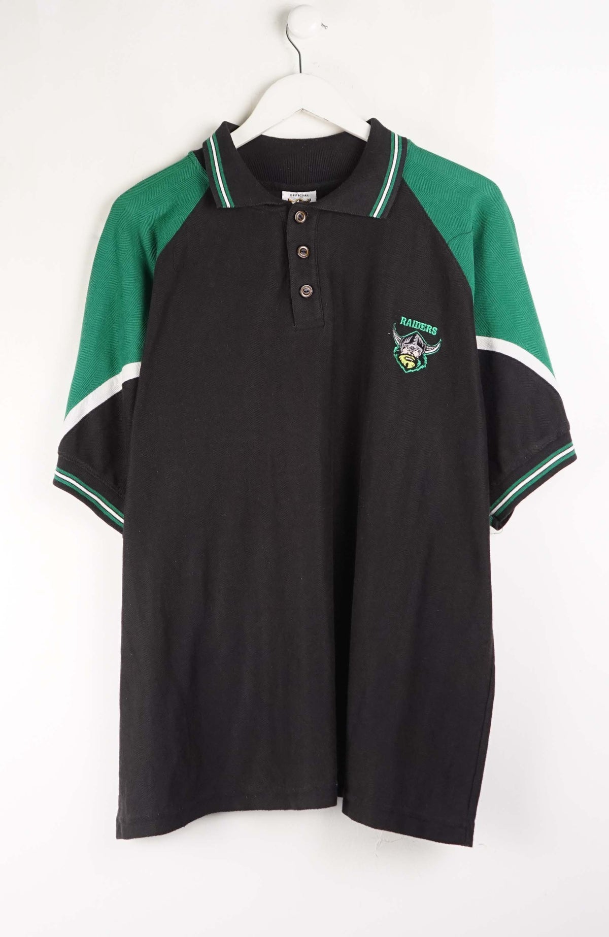 VINTAGE NRL RAIDERS POLO SHIRT (XL)