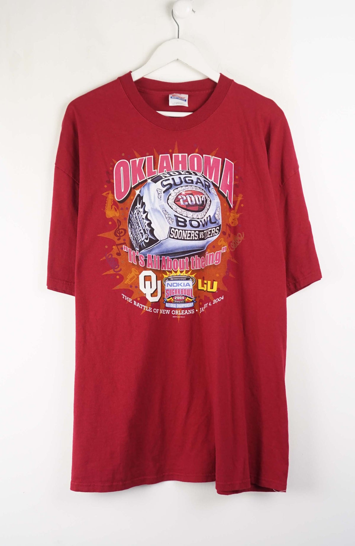 VINTAGE OKLAHOMA SUGAR 2004 BOWL T-SHIRT (XXL)