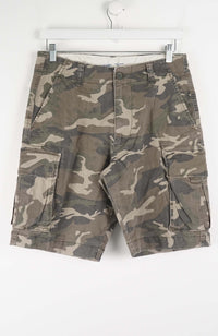 VINTAGE CAMO CARGO SHORTS W30