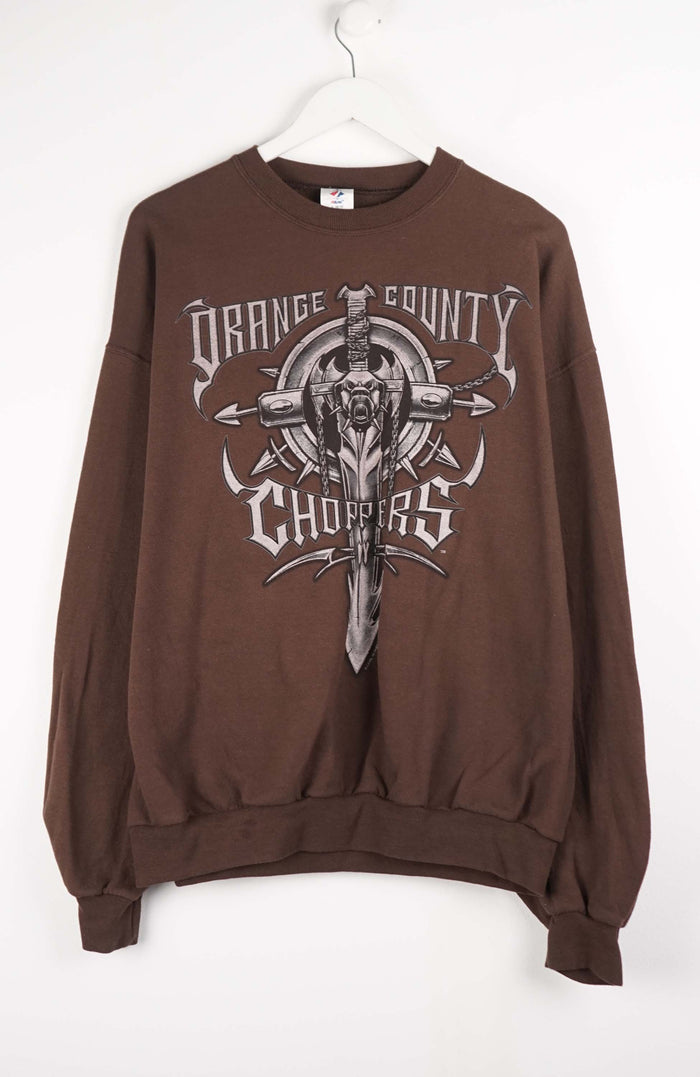 VINTAGE ORANGE COUNTY CHOPPERS SWEATER (L)