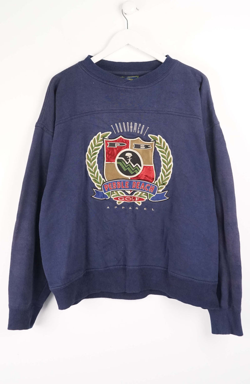VINTAGE PEBBLE BEACH GOLF SWEATER (L)