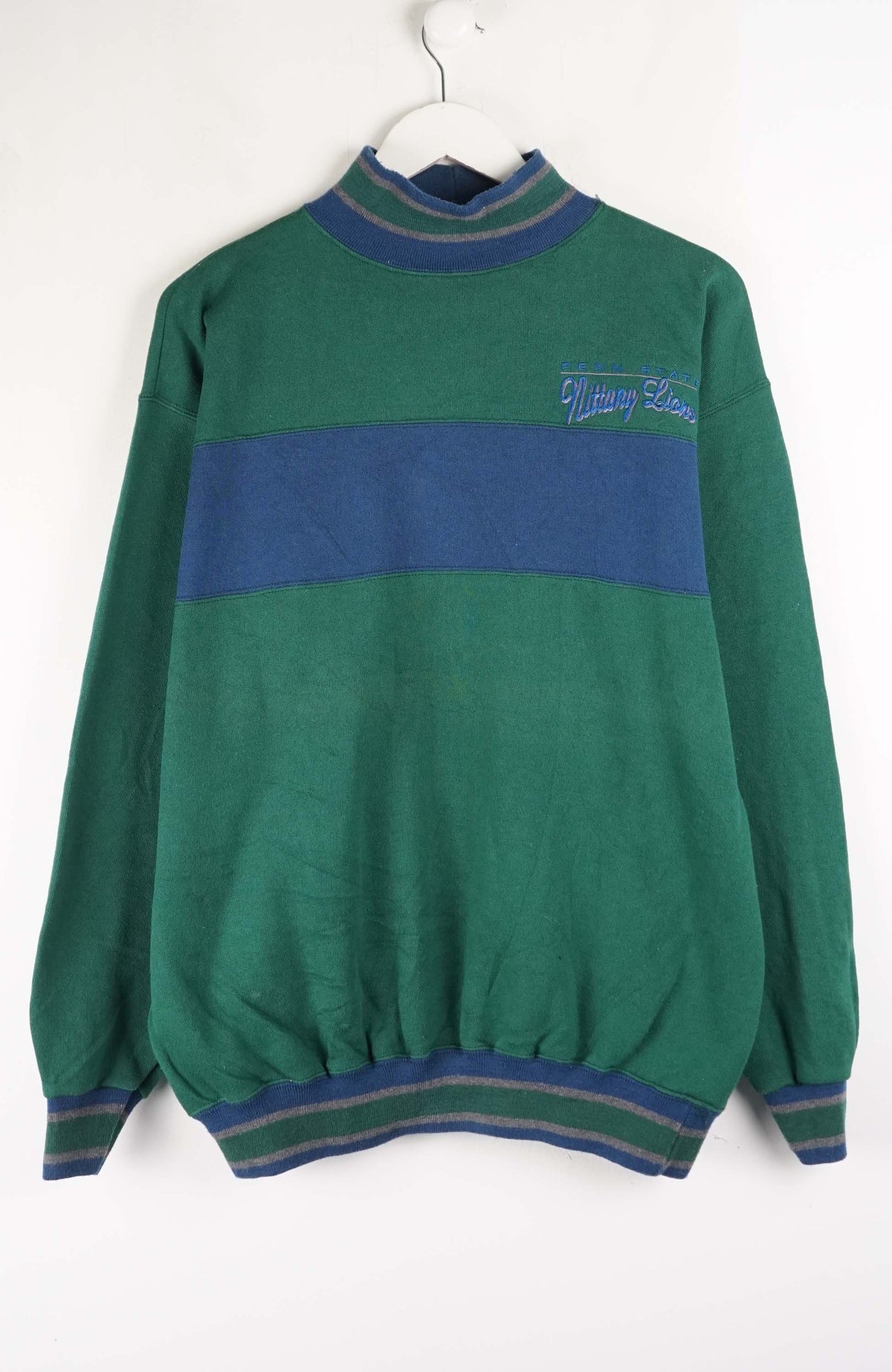 VINTAGE PENN STATE MOCKNECK SWEATER (L)