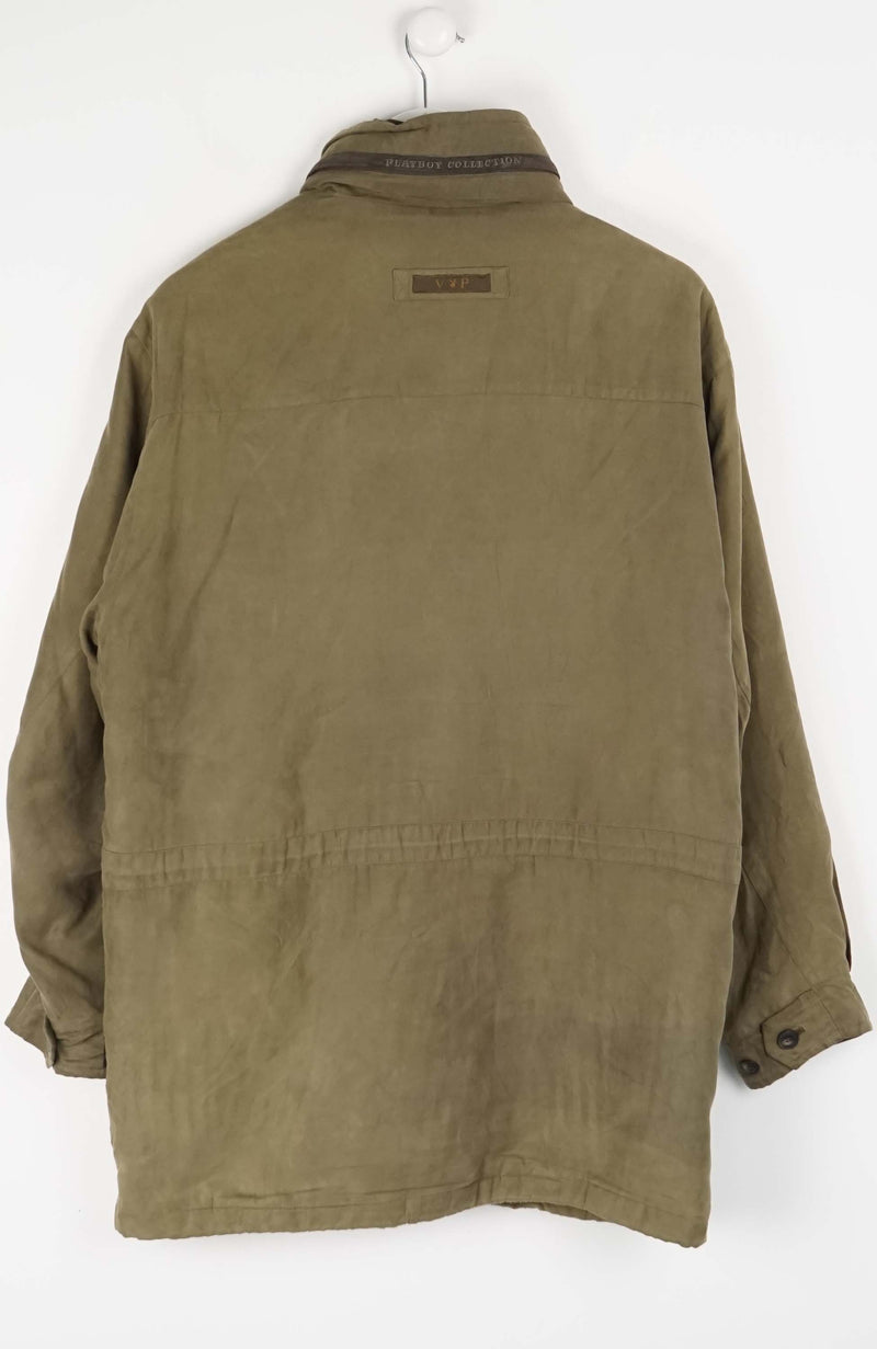 Green jacket on a white background