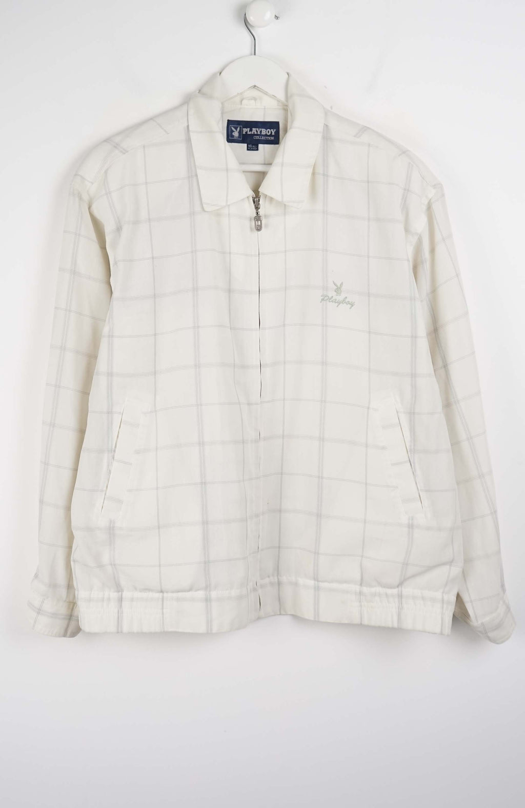 White checkered jacket on a white background