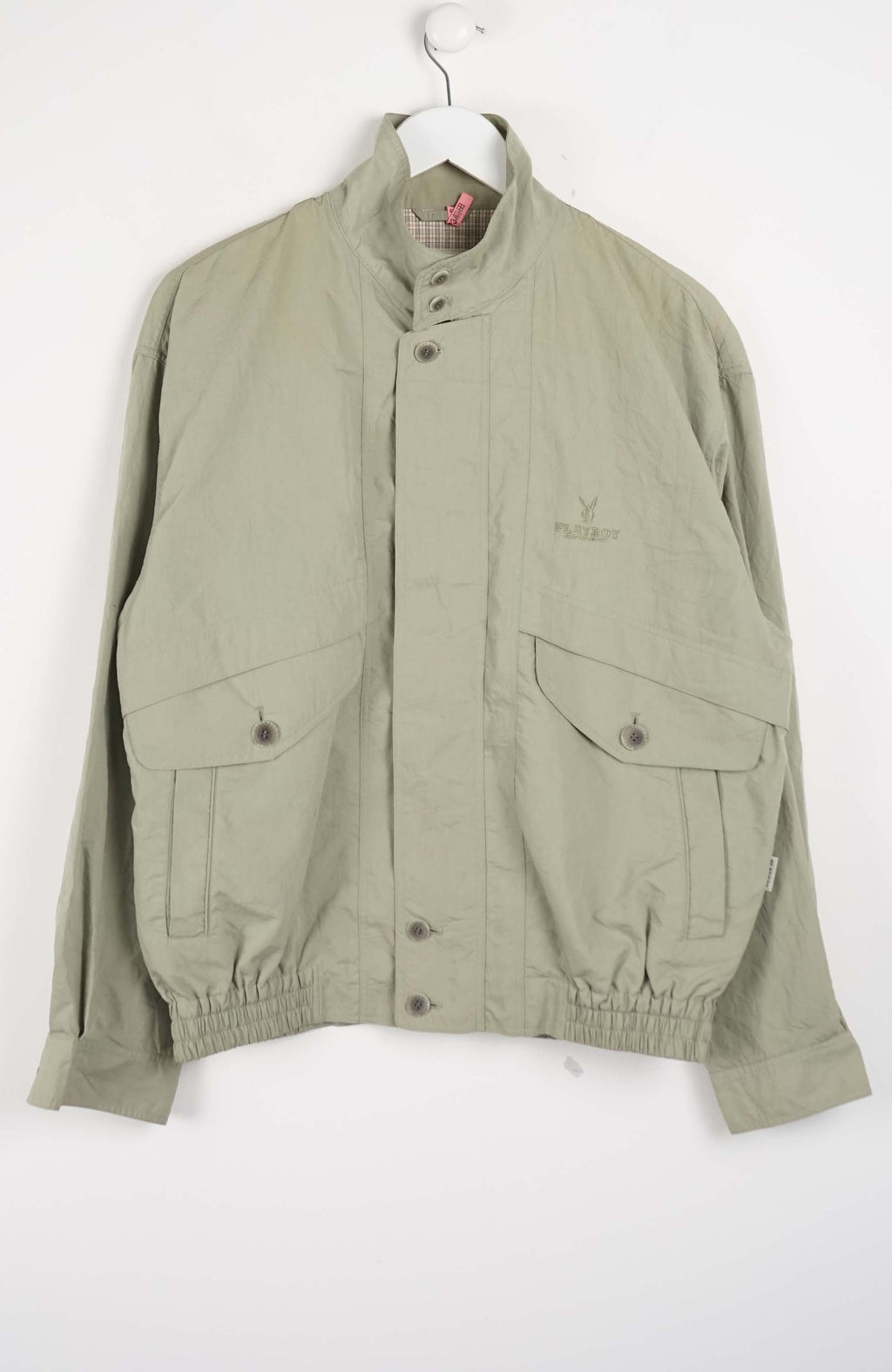 Green jacket on a white background