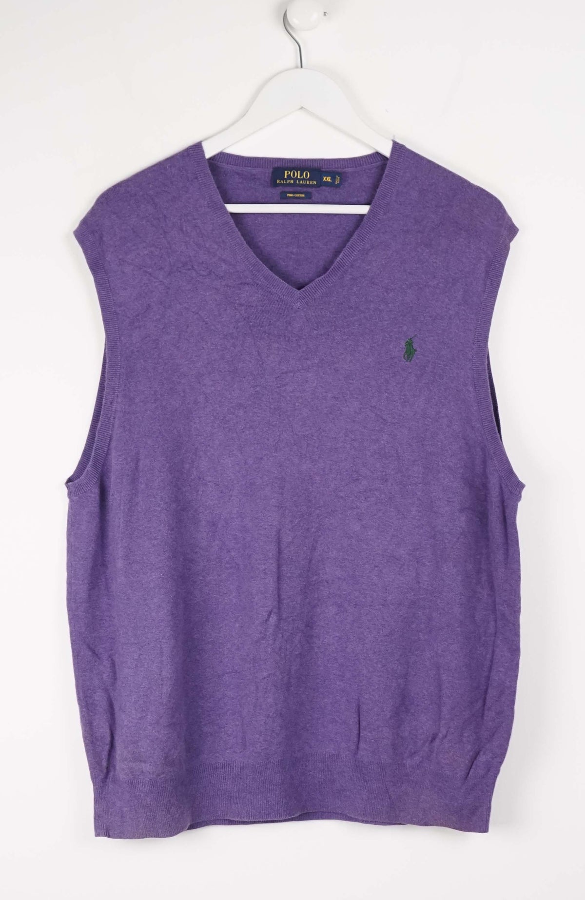 VINTAGE POLO RALPH LAUREN KNIT VEST SWEATER (XL)