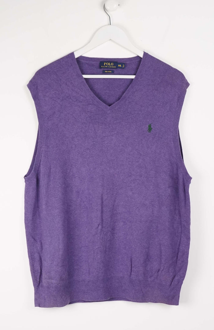 VINTAGE POLO RALPH LAUREN KNIT VEST SWEATER (XL)