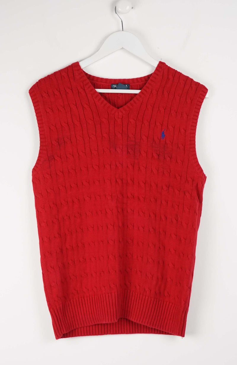 VINTAGE POLO RALPH LAUREN KNIT VEST SWEATER (S)