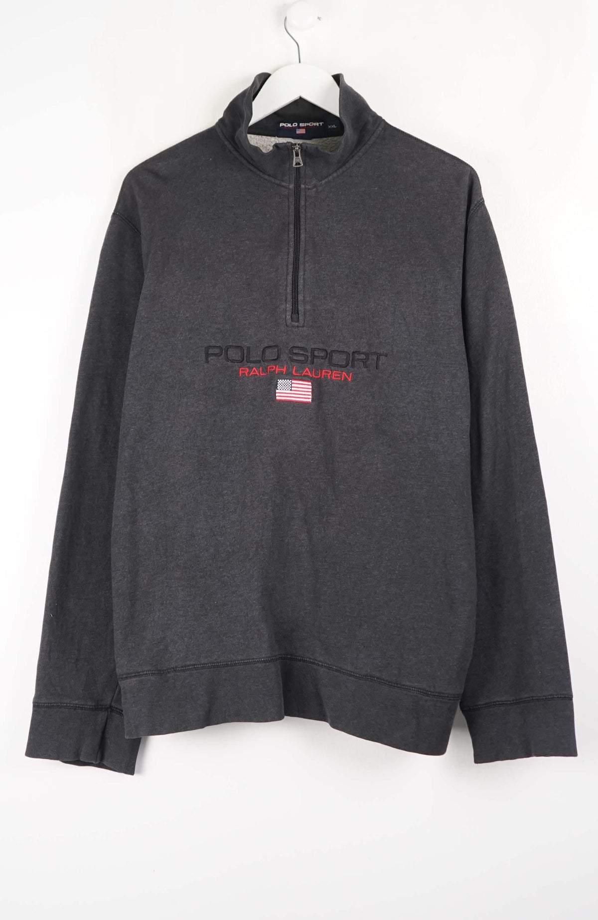 VINTAGE POLO RALPH LAUREN 1/4 ZIP SWEATER (XL)