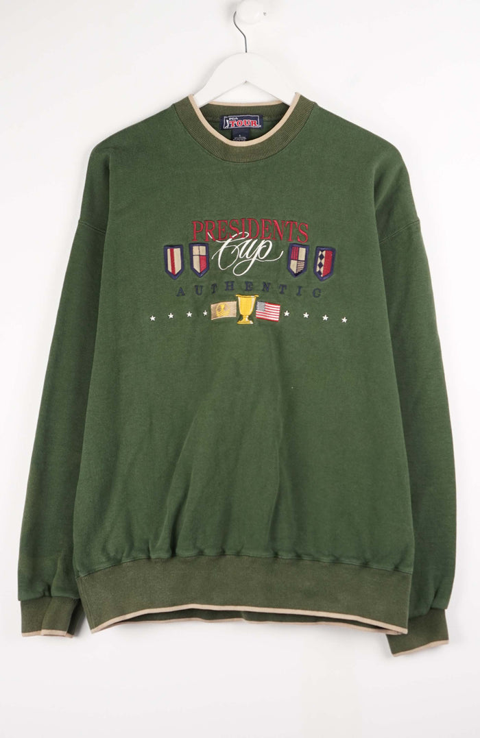 VINTAGE PRESIDENTS CUP GOLF SWEATER (L)
