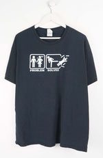 VINTAGE PROBLEM SOLVED T-SHIRT (L)