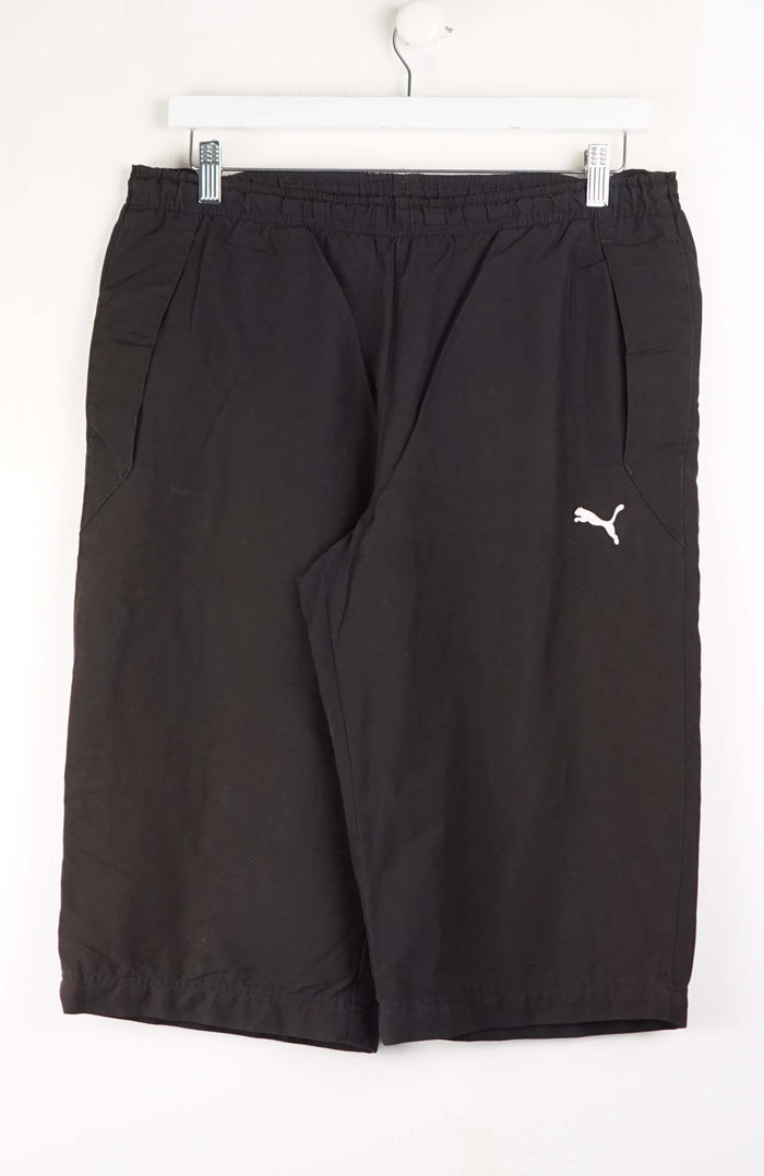 VINTAGE PUMA TRACK PANT SHORTS (L)