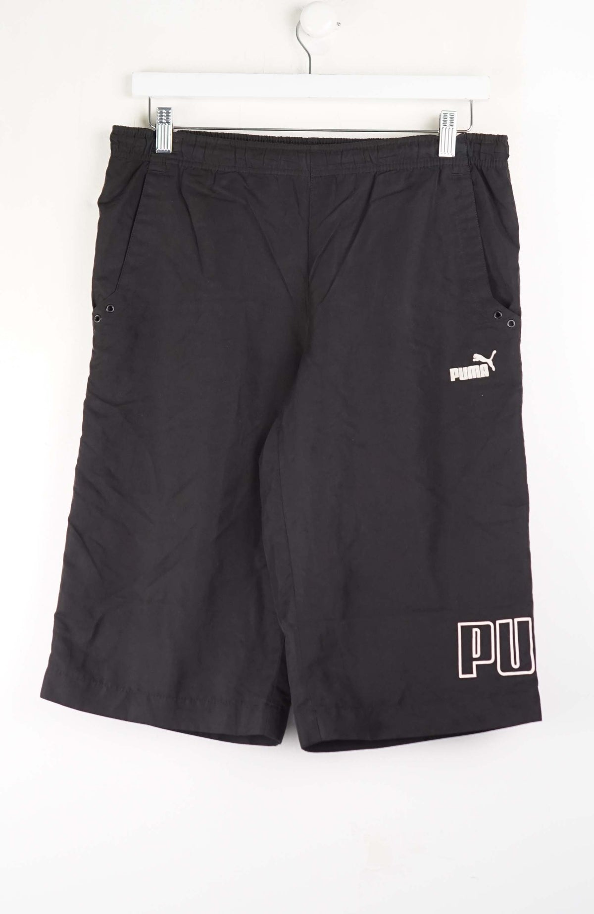 VINTAGE PUMA TRACK PANT SHORTS (M)
