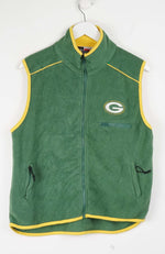 VINTAGE PUMA GREENBAY PACKERS FLEECE VEST SWEATER (S)