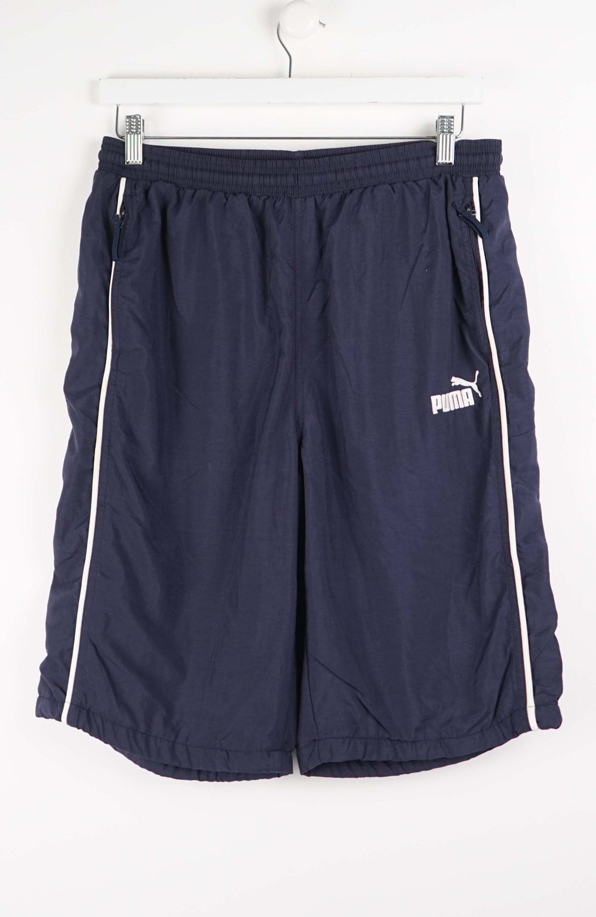 VINTAGE PUMA TRACK PANT SHORTS (M)