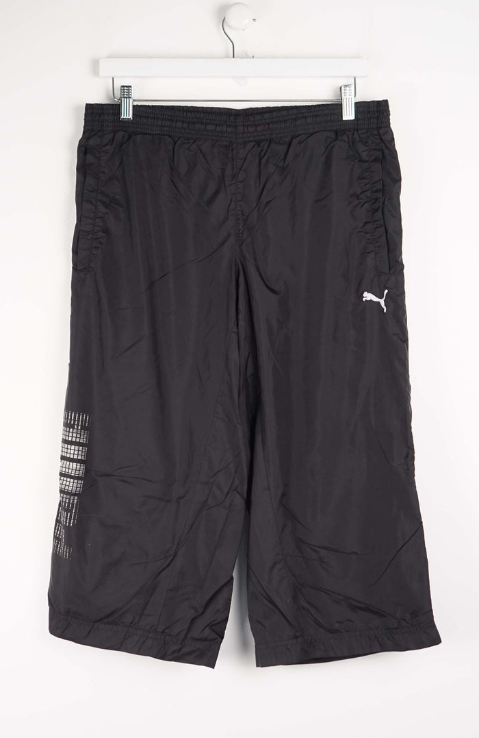 VINTAGE PUMA TRACK PANT SHORTS (M)