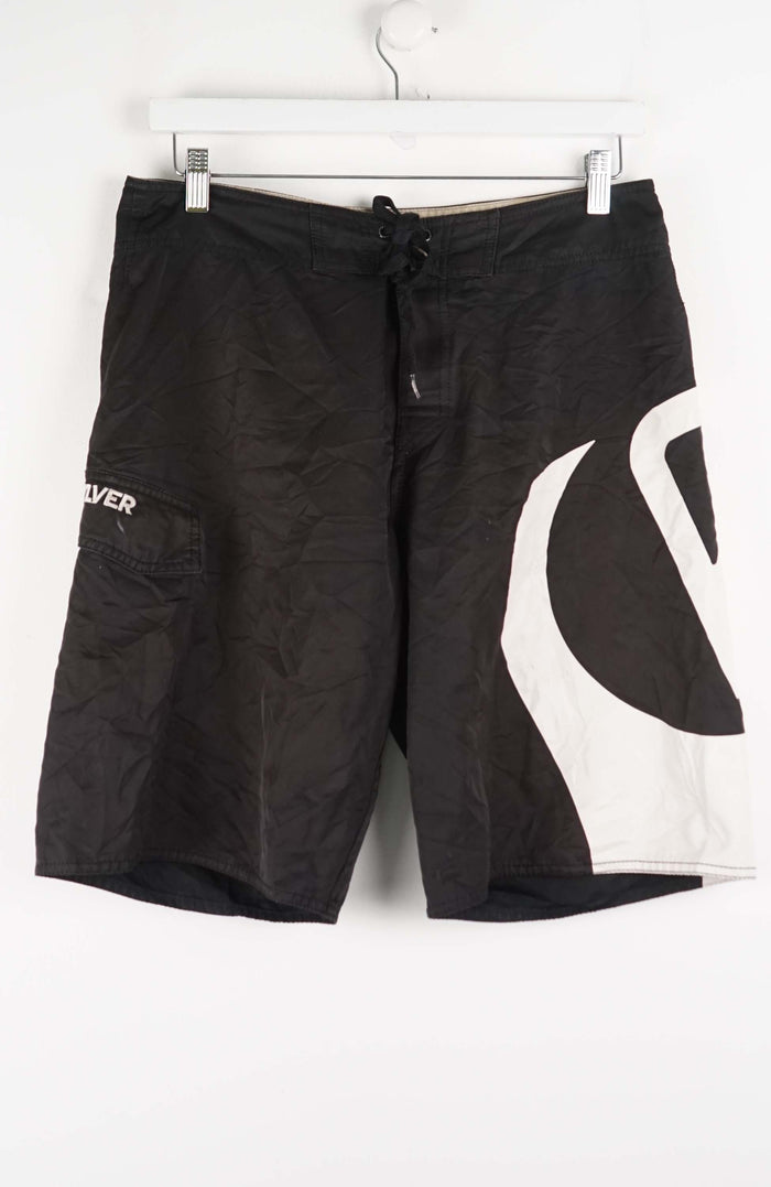 VINTAGE QUIKSILVER BOARD SHORTS W32