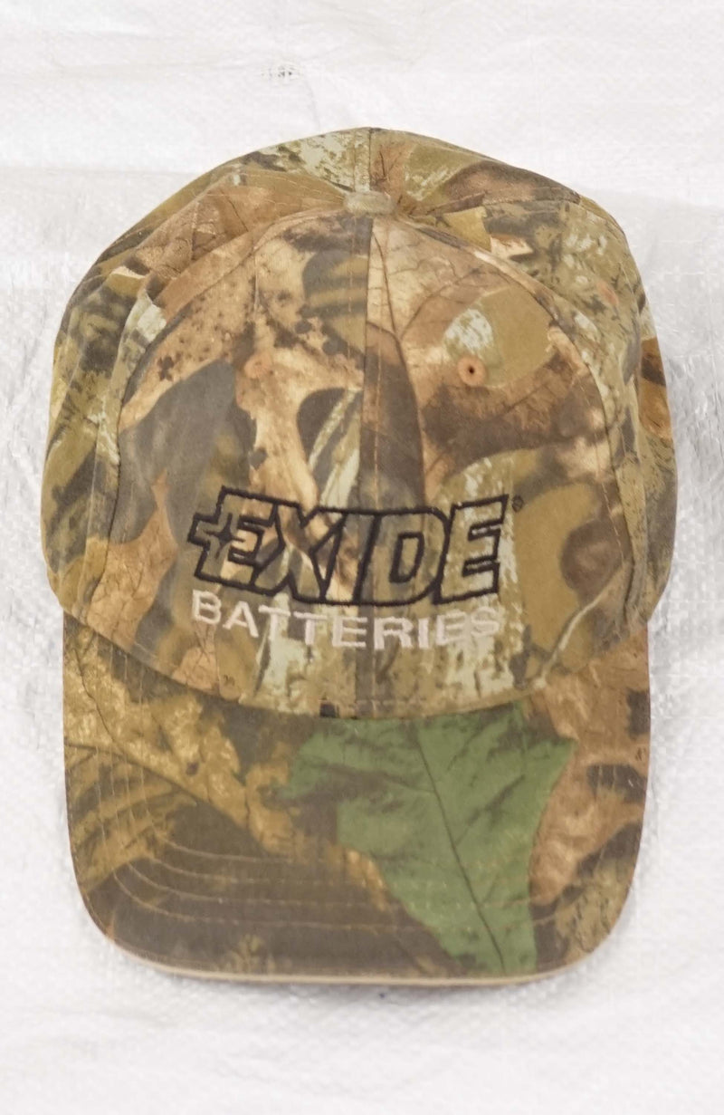 VINTAGE REAL TREE EXIDE BATTERIES HAT
