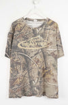 Camouflage t-shirt with 'Team Realtree' logo on a white background