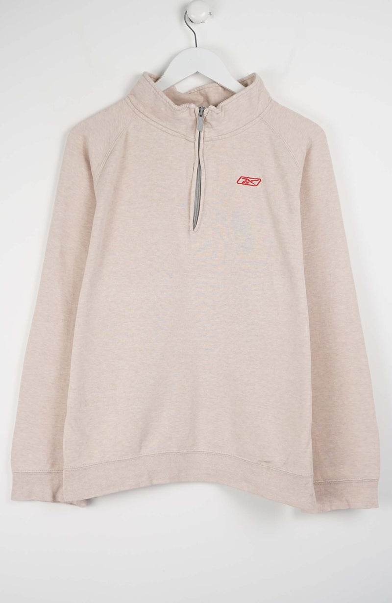 VINTAGE REEBOK 1/4 ZIP SWEATER (L)