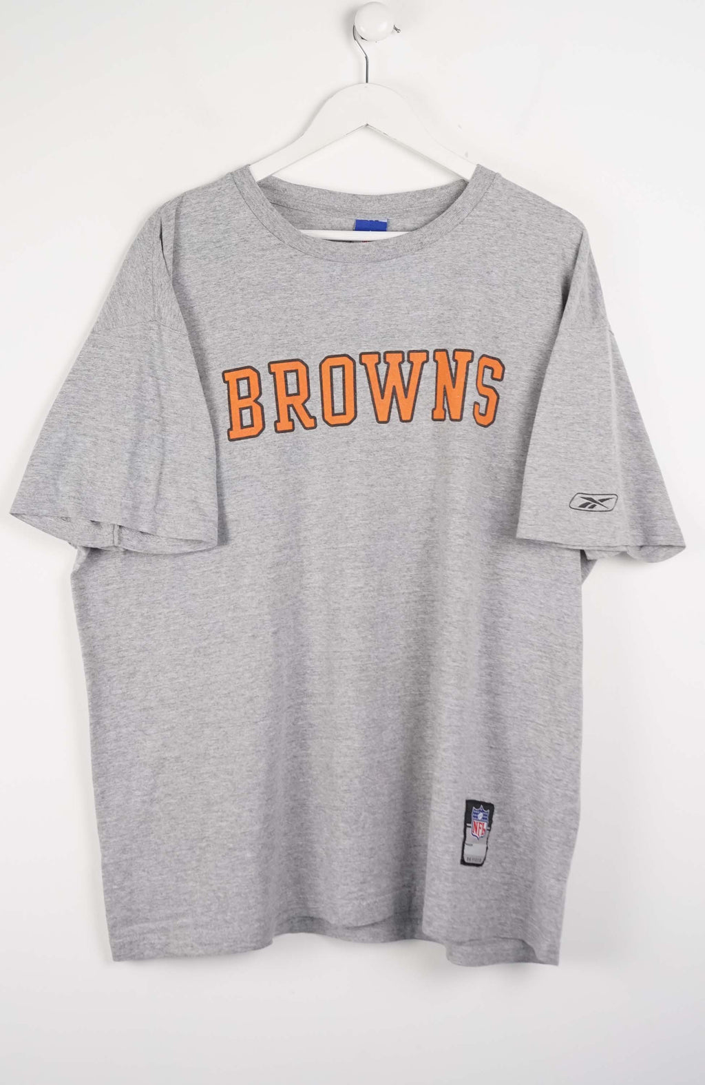 Gray t-shirt with 'Browns' text on a white background