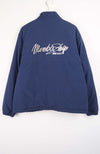 Navy blue jacket with 'Memphis' logo on a white background