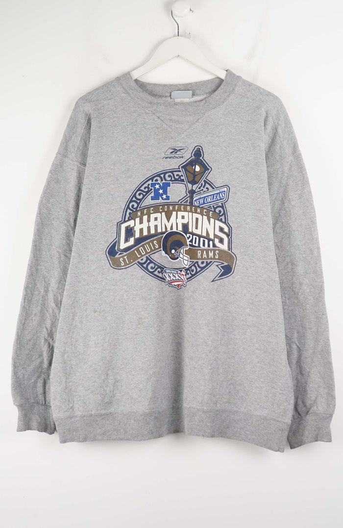 VINTAGE REEBOK NFL RAMS 2001 SWEATER (XL)
