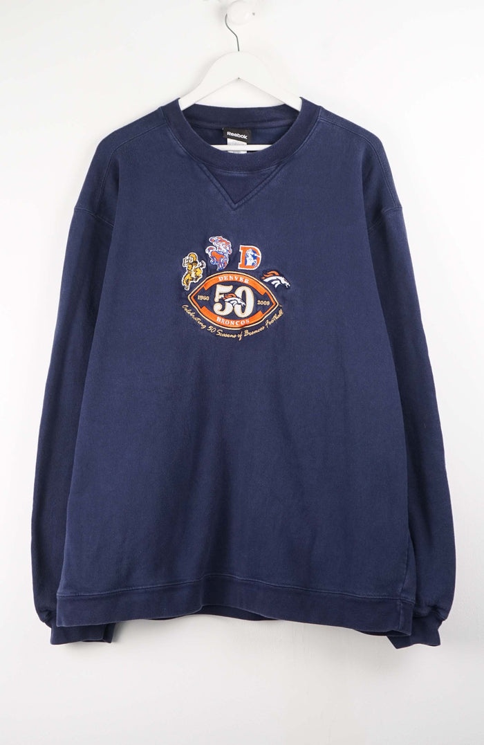 VINTAGE REEBOK DENVER BRONCOS SWEATER (XXL)