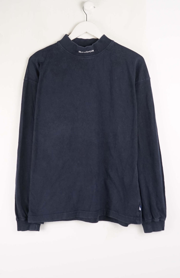 VINTAGE REEBOK MOCKNECK T-SHIRT (M)