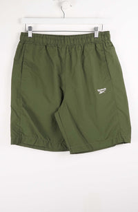 VINTAGE REEBOK TRACK PANT SHORTS (M)