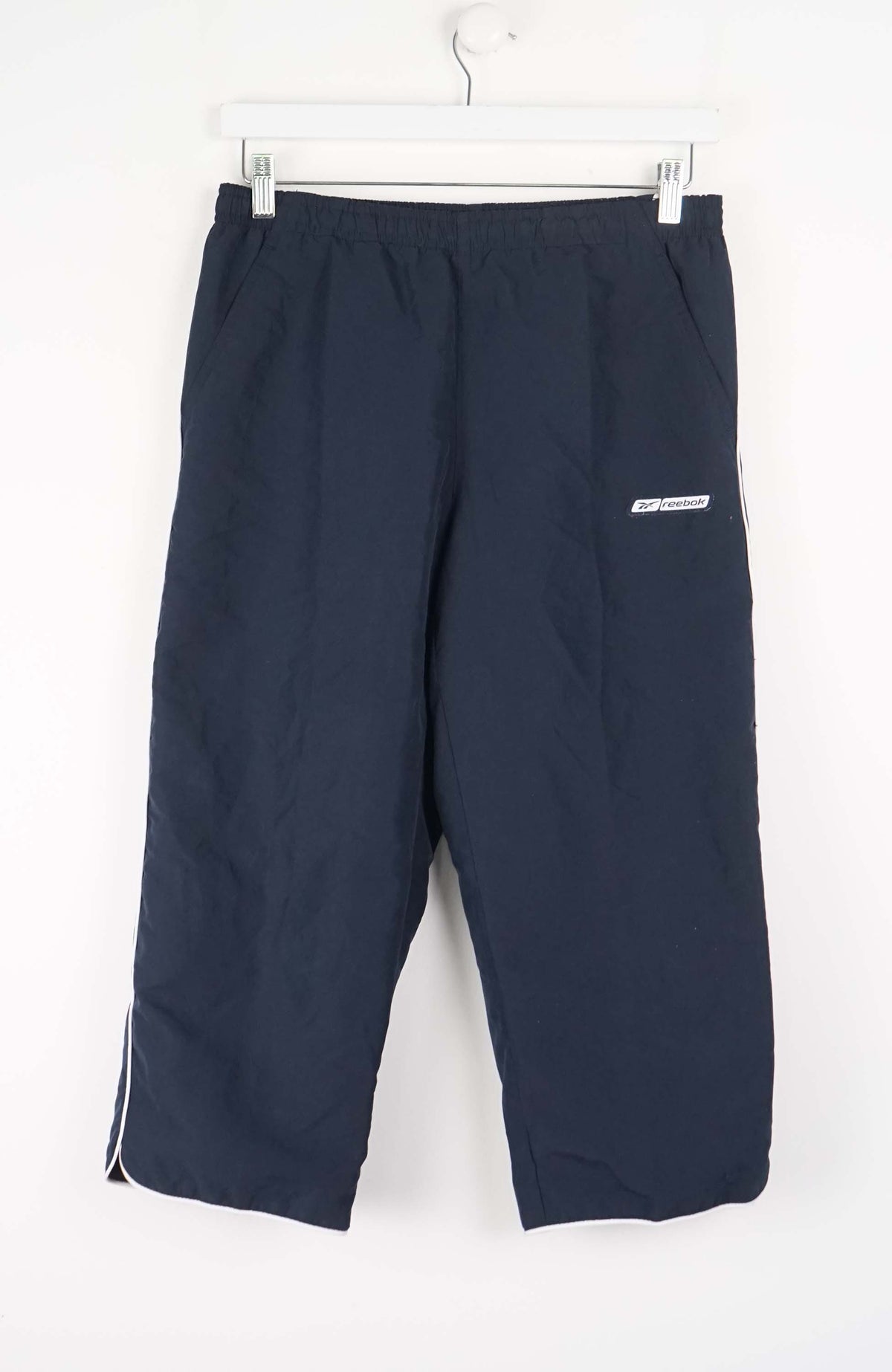 VINTAGE REEBOK 3/4 TRACK PANT SHORTS (S)
