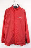 Red jacket with Reebok logo on a white background