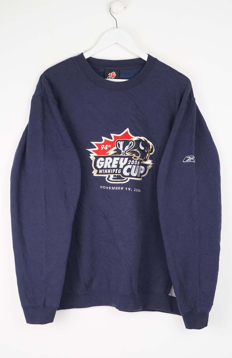 VINTAGE REEBOK WINNIPEG CFLGREY CUP 2006 SWEATER (XL)