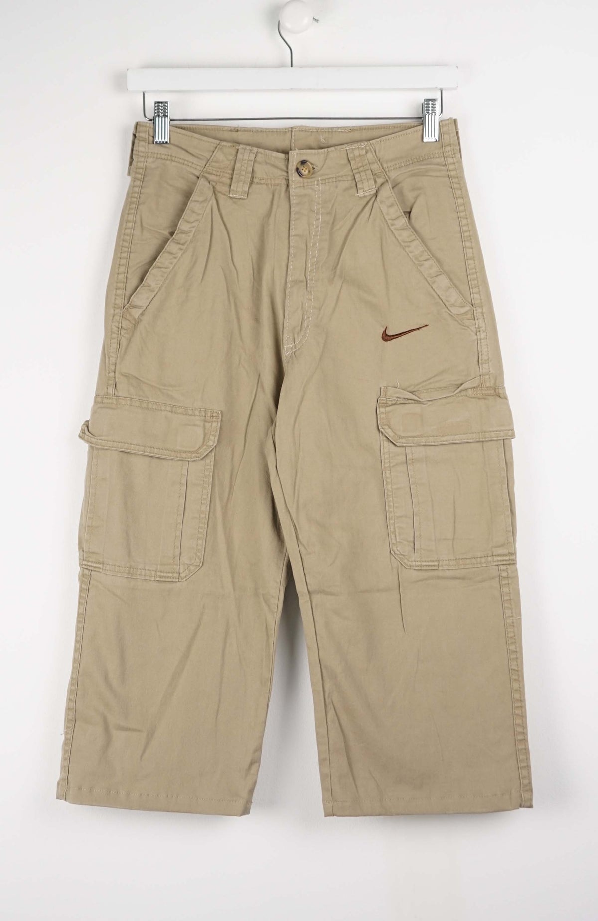 VINTAGE REWORK CARGO CAPRI SHORTS W28