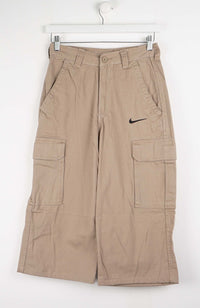 VINTAGE REWORK CARGO CAPRI SHORTS W28