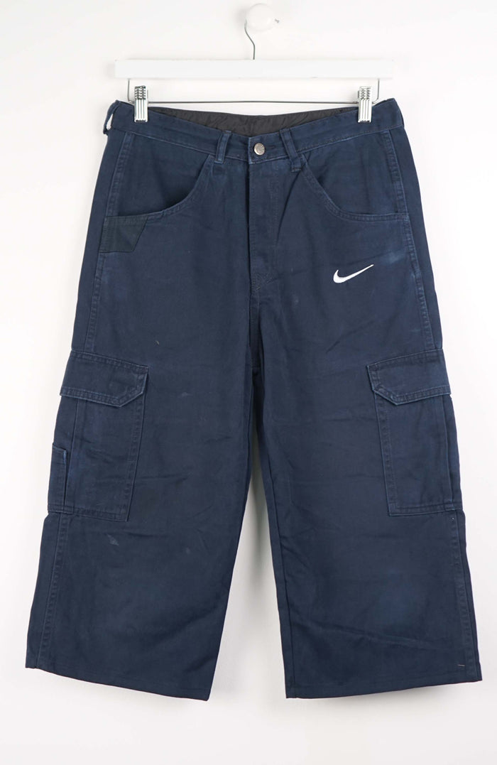 VINTAGE REWORK CARGO CAPRI SHORTS W30