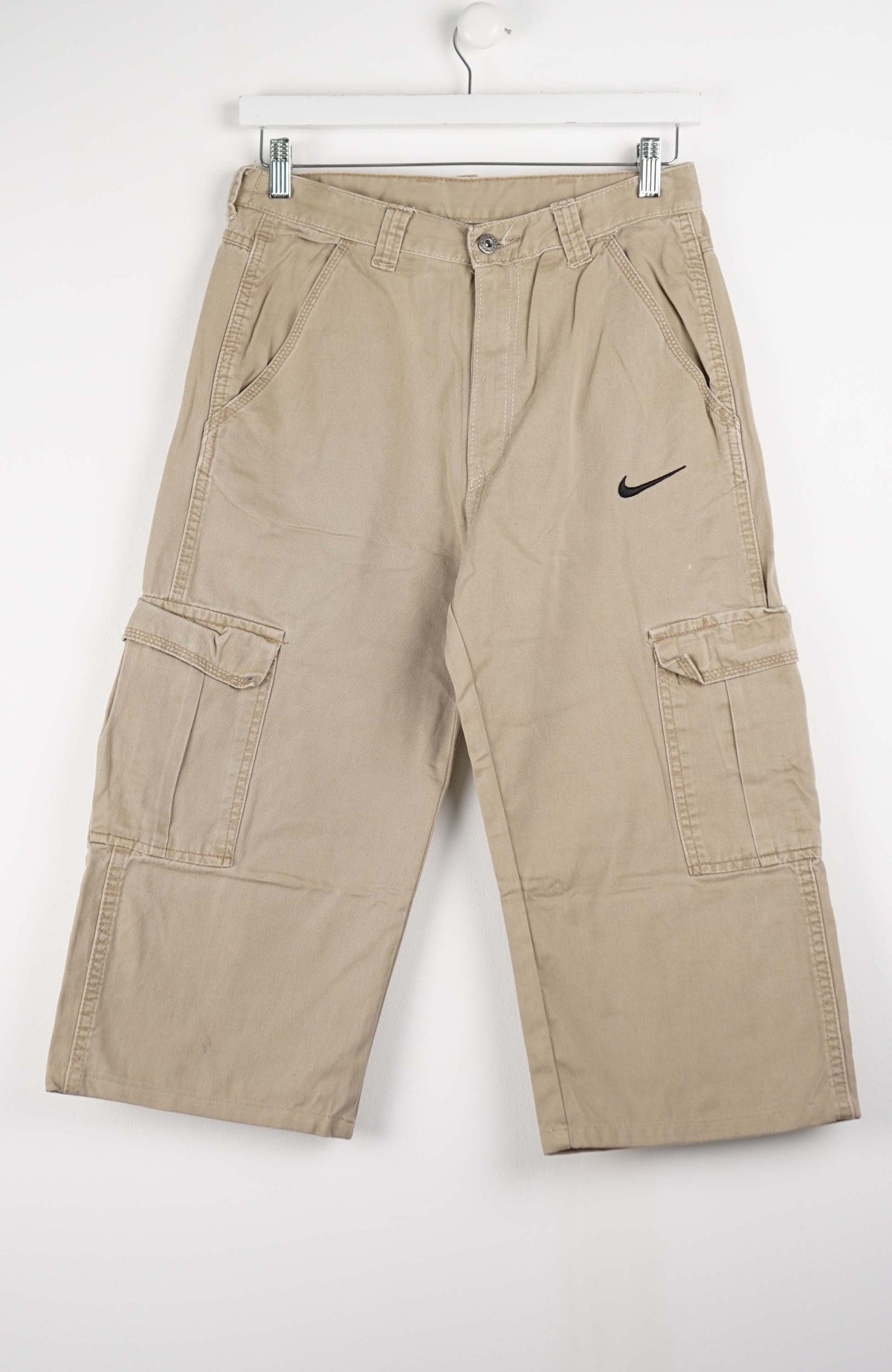 VINTAGE REWORK CARGO CAPRI SHORTS W30