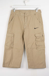 VINTAGE REWORK CARGO CAPRI SHORTS W30