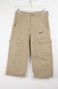 VINTAGE REWORK CARGO CAPRI SHORTS W30