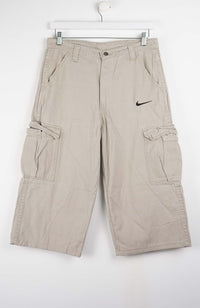 VINTAGE REWORK CARGO CAPRI SHORTS W30