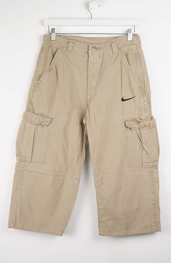 VINTAGE REWORK CARGO CAPRI SHORTS W30