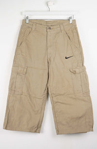 VINTAGE REWORK CARGO CAPRI SHORTS W30