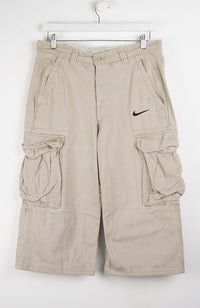 VINTAGE REWORK CARGO CAPRI SHORTS W30