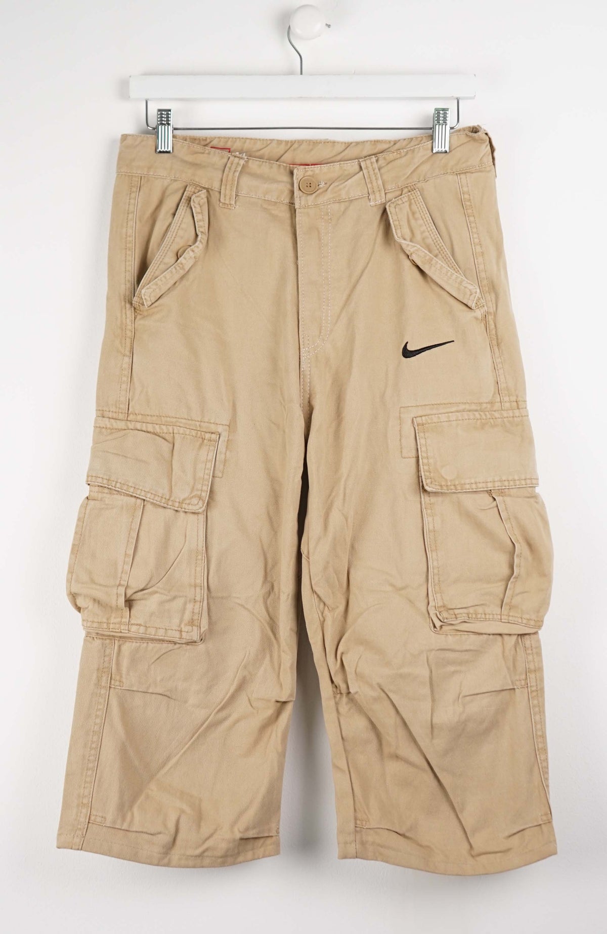 VINTAGE REWORK CARGO CAPRI SHORTS W30
